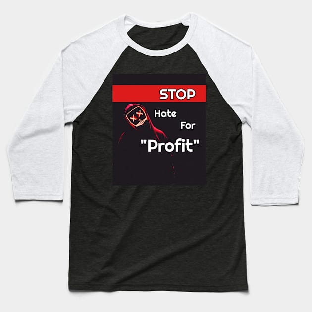 Stop Hate For Profit -shirts Baseball T-Shirt by Funlorful